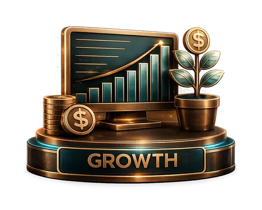 Growth — Precision Growth Partners service emblem